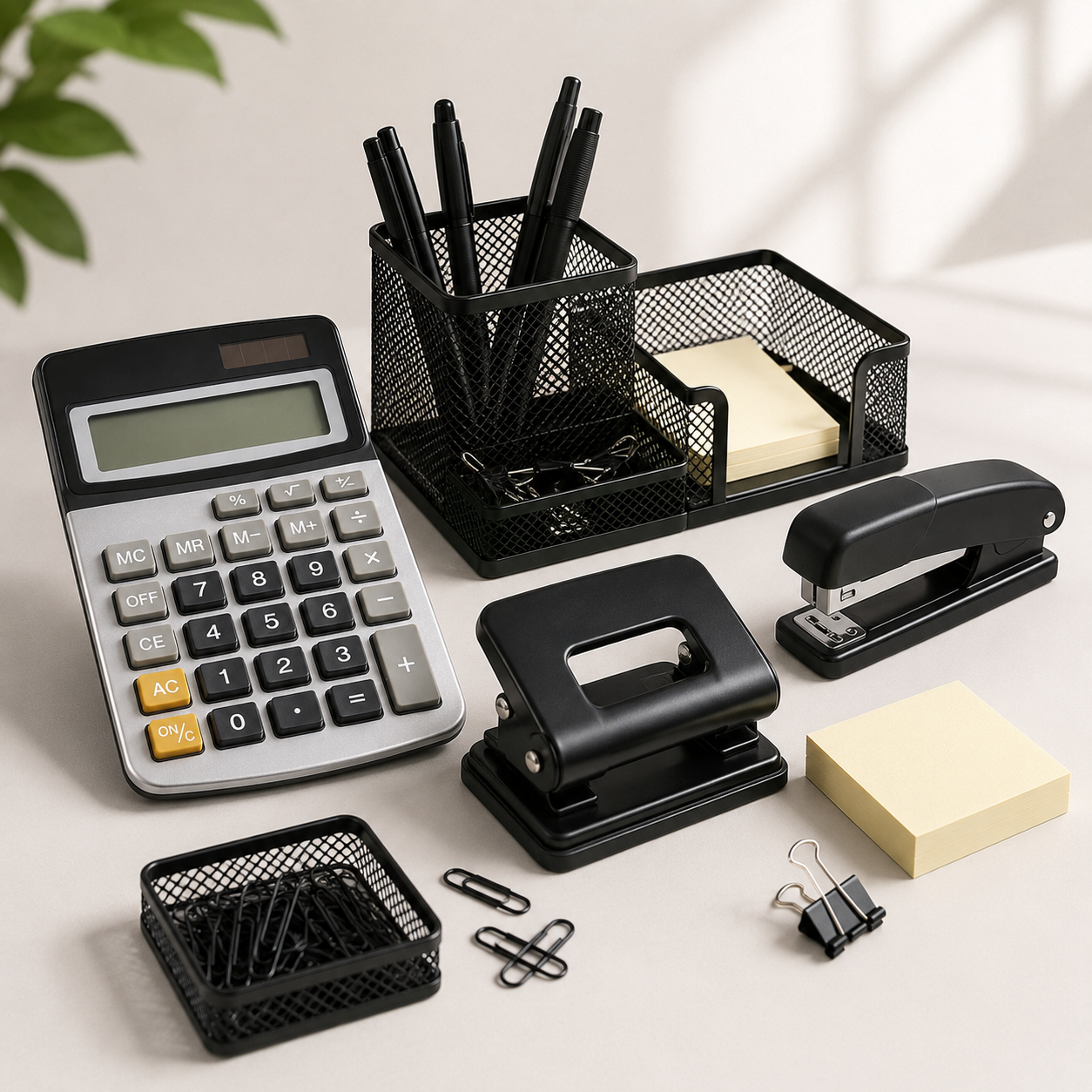Desk essentials and office accessories