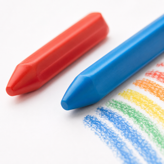 24-Colour Triangular Plastic Wax Crayon Set