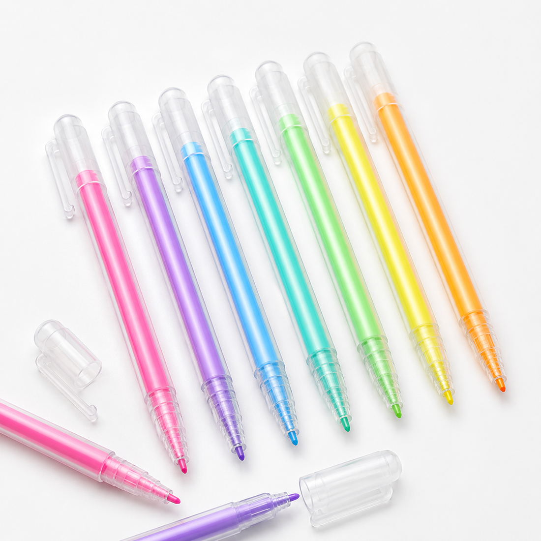 Neon Acrylic Paint Pens for Multiple Surfaces — Set of 8