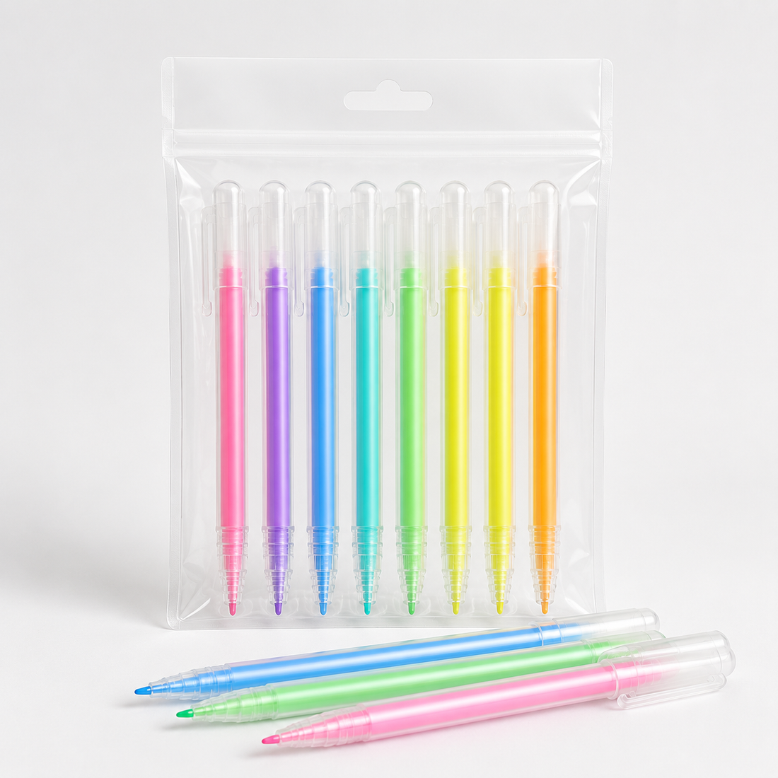 Neon Acrylic Paint Pens for Multiple Surfaces — Set of 8