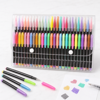 48-Colour Creative Gel Pen Set — Glitter, Metallic, Neon & Pastel