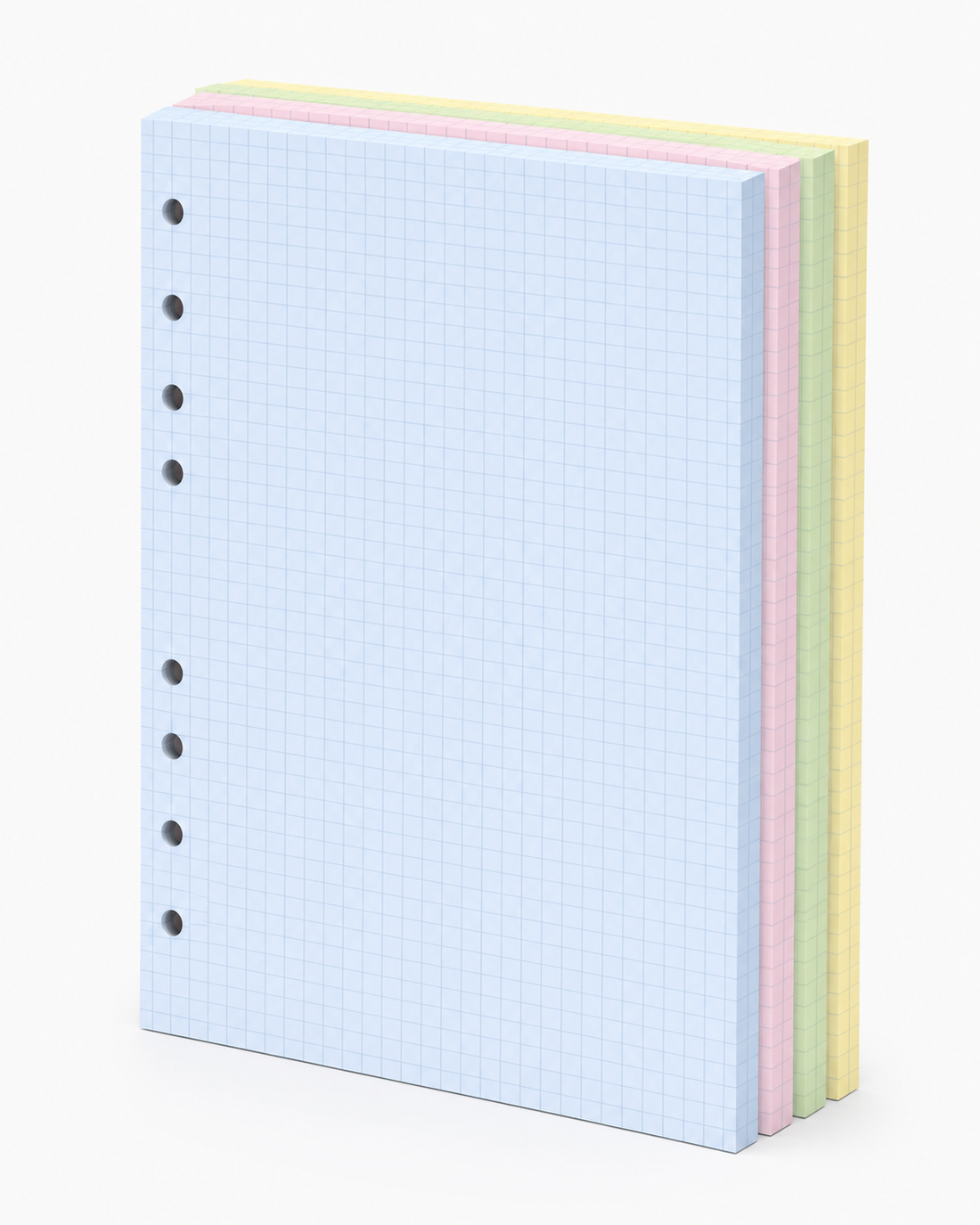 A5 Pastel Grid Refill Paper Pack — 200 Sheets