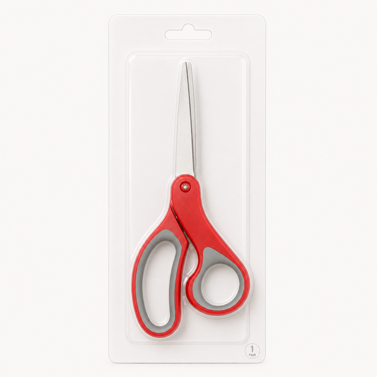 Ergonomic Stainless Steel Scissors — Single Pair