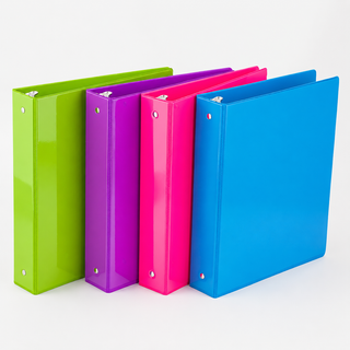 Pro Office 1.5-Inch A4 3-Ring Binders — Assorted Box of 6