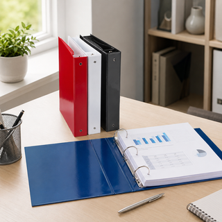 Assorted 1.5-Inch A4 Ring Binders — Wholesale Box of 4