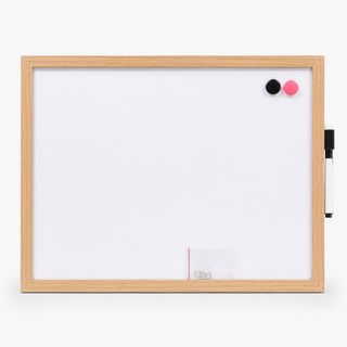 Wood-Framed Magnetic Whiteboards, 12 × 15 in — Set of 2