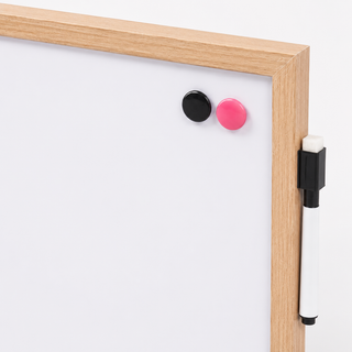 Wood-Framed Magnetic Whiteboards, 12 × 15 in — Set of 2