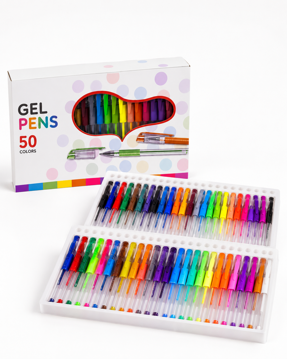 50-Colour Gel Pen Collection, 0.5 mm — Set of 50