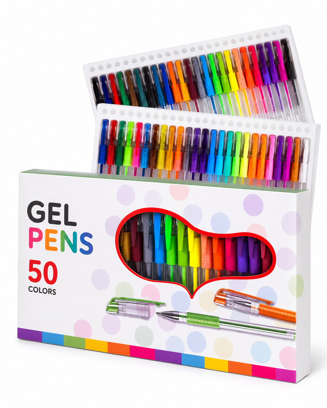 50-Colour Gel Pen Collection, 0.5 mm — Set of 50