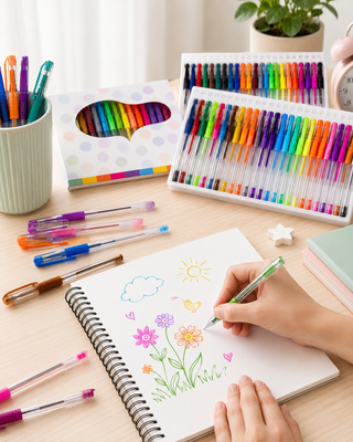 50-Colour Gel Pen Collection, 0.5 mm — Set of 50