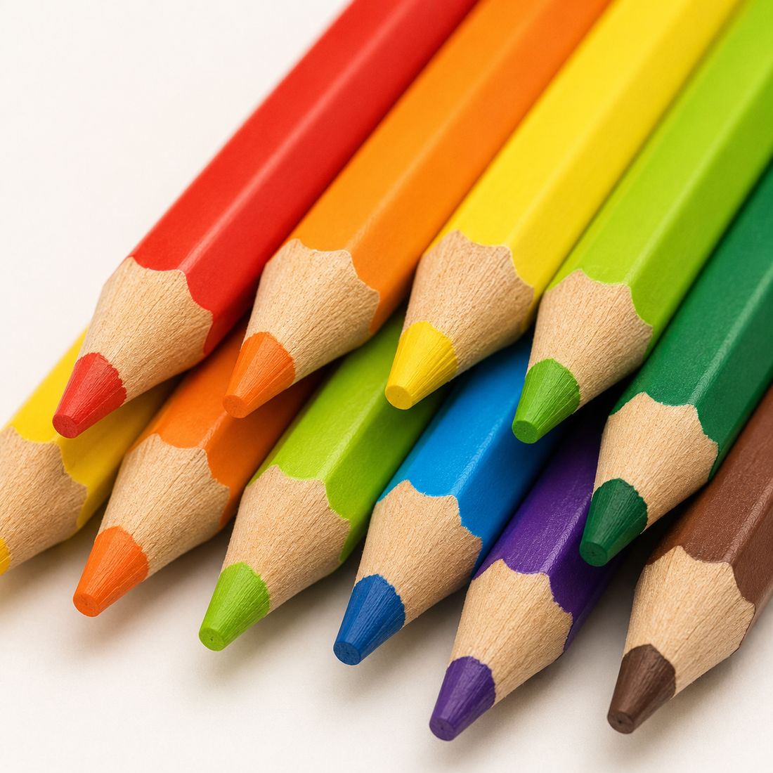 Jumbo Triangular Coloured Pencils for Little Hands — Set of 12