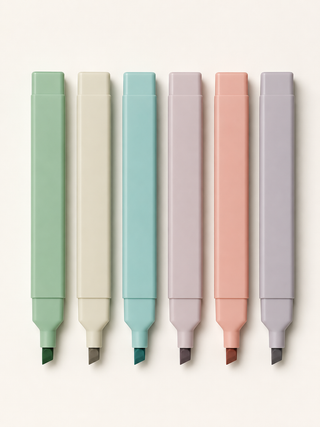 Pastel Highlighters — 6 Boxes / 36 Pieces