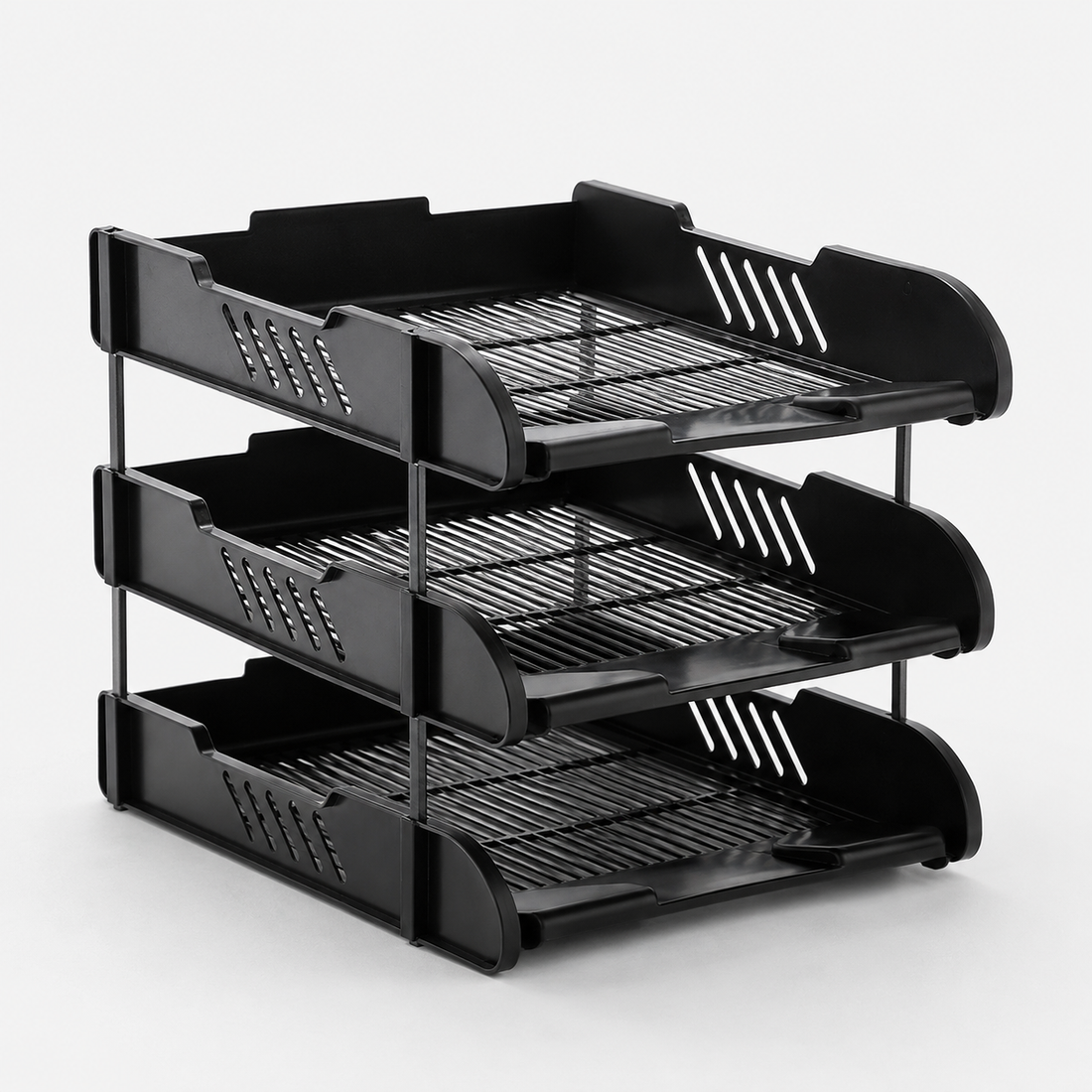 3-Tier A4 Document Tray Organisers — Box of 4