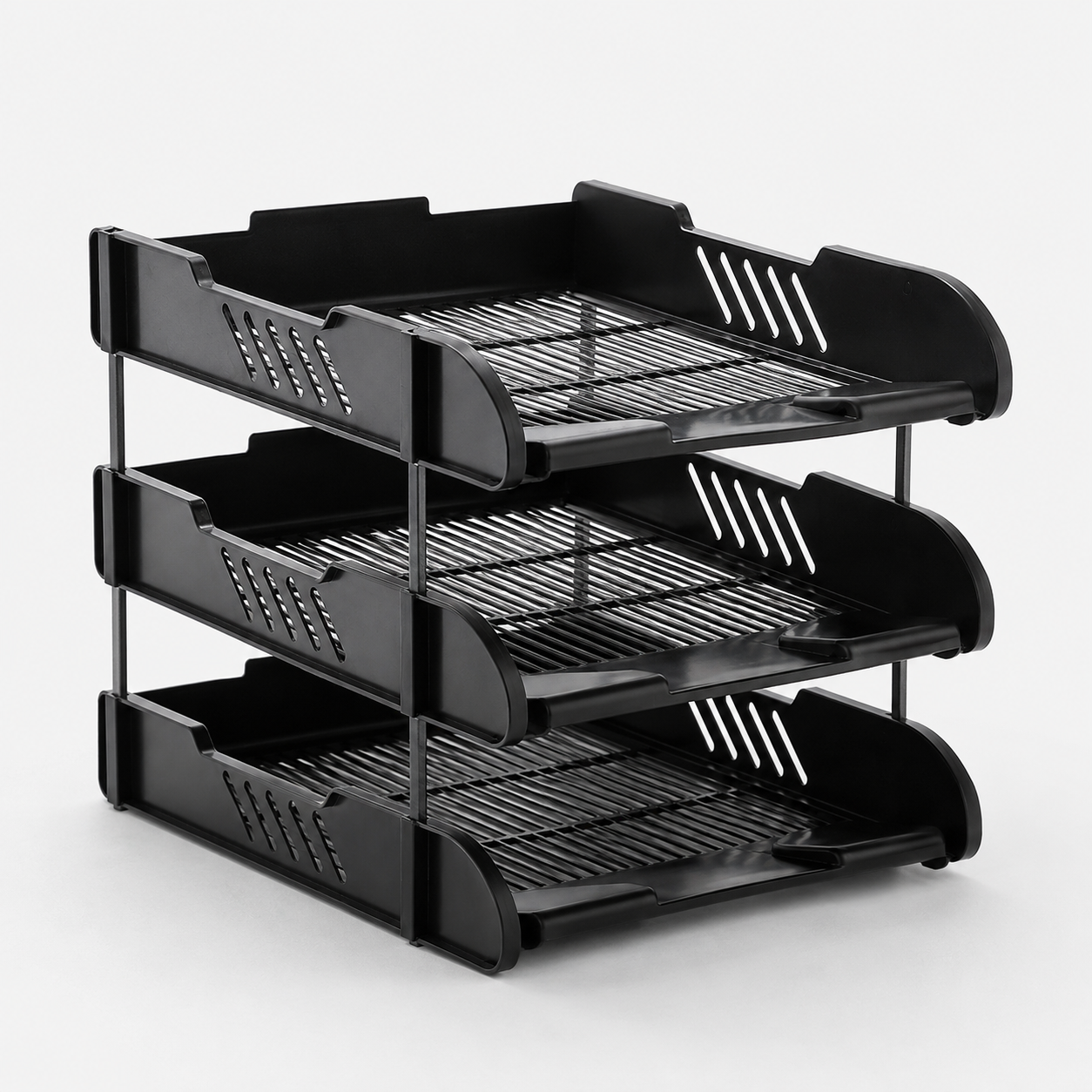 3-Tier A4 Document Tray Organisers — Box of 4