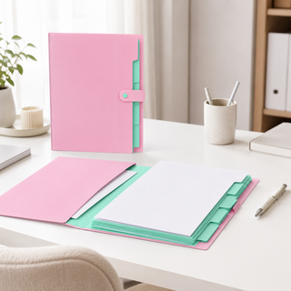 A4 5-Section Document Organiser Folders — Pack of 10