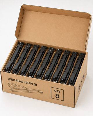 Long-Reach Booklet Staplers — Pack of 8