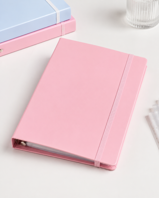 Pastel A4 3-Ring Binder Organisers — Pack of 6
