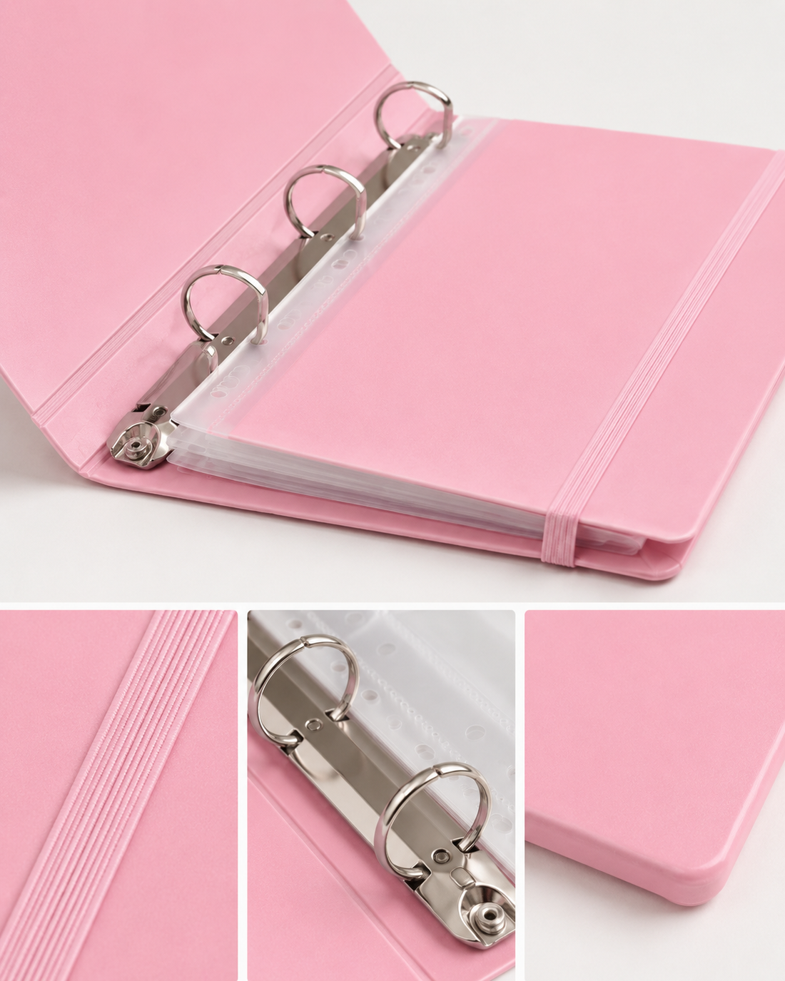Pastel A4 3-Ring Binder Organisers — Pack of 6