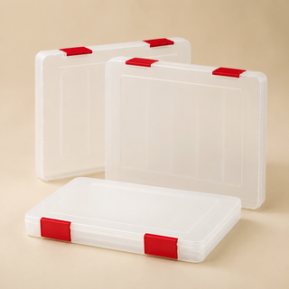 A4 Locking Document Storage Cases — Pack of 3