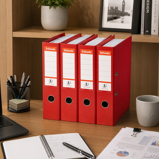 Esselte Red A4 Lever Arch Files — Set of 4