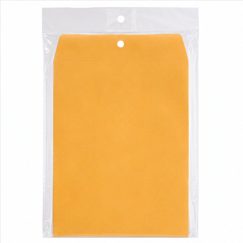 Yellow Clasp Mailing Envelopes, 7 × 10 in — Pack of 4